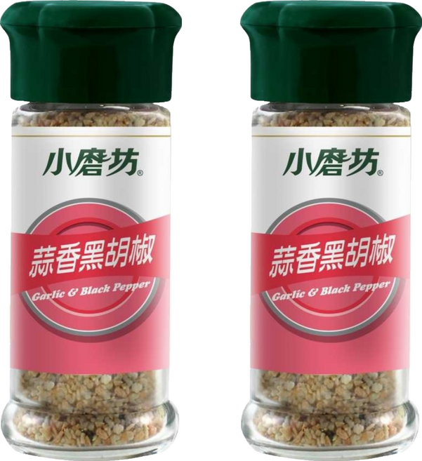 小磨坊 蒜香黑胡椒, 32g, 2個