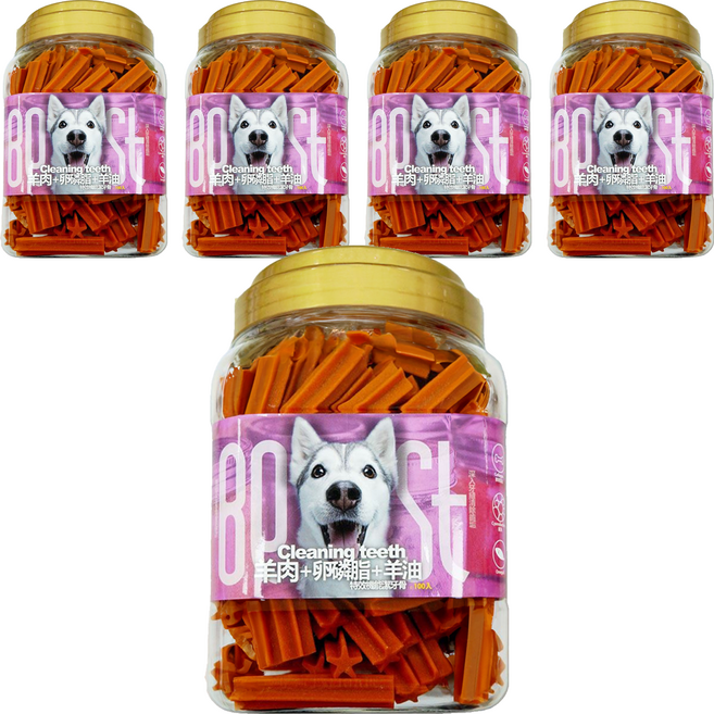 倍思特 多效機能潔牙骨, 羊肉 + 卵磷脂 + 羊油, 800g, 5罐