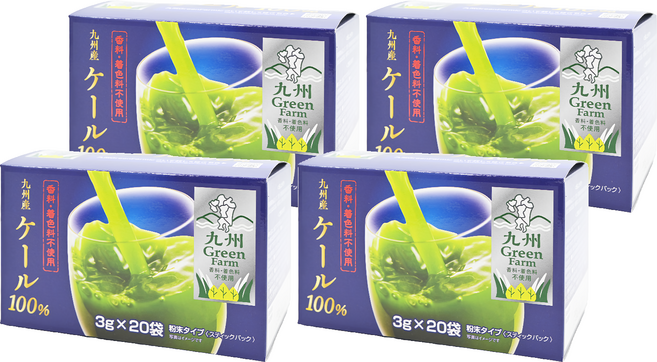Global Garden 盛花園 日本九州產 100%羽衣甘藍菜青汁 20入, 60g, 4盒