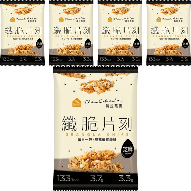 The Chala 蕎拉燕麥 纖脆片刻 芝麻, 30g, 5包