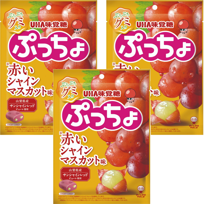 Puccho 山梨縣產葡萄軟糖, 70g, 3個