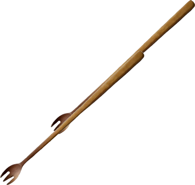 Nachure Cutlery 天然木長柄攪拌叉 19 x 1.5cm, 2個