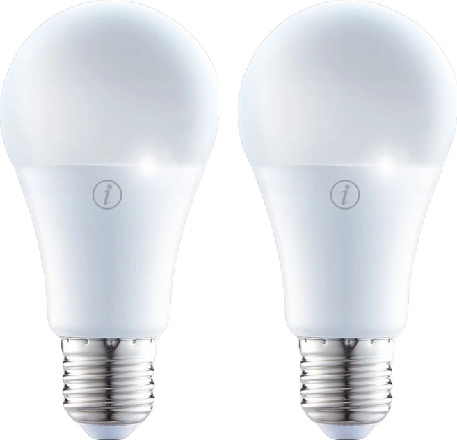 DANCELIGHT 舞光 智能三用燈泡 12W 137 x 70mm, 黃光 + 白光 白色, 2個
