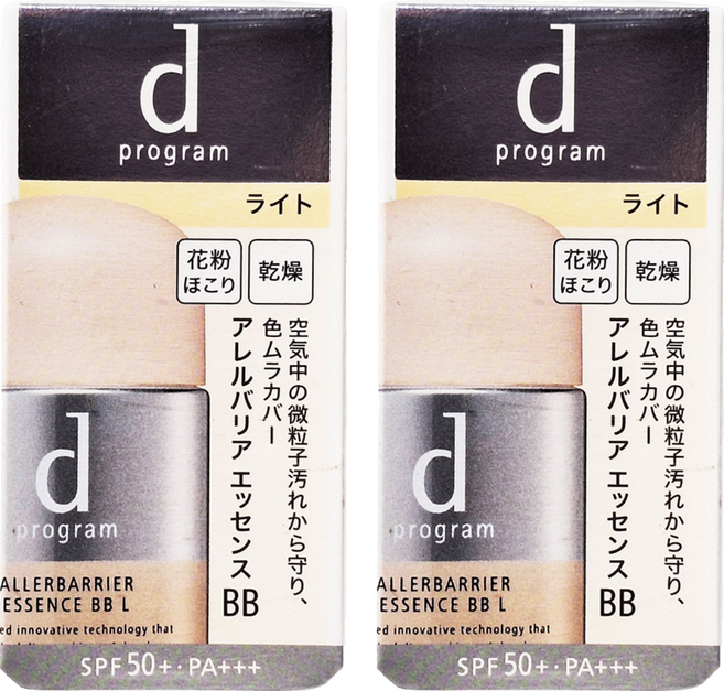 d program 敏感話題 淨化隔離防護BB精華N, 明亮色, 30ml, 2個