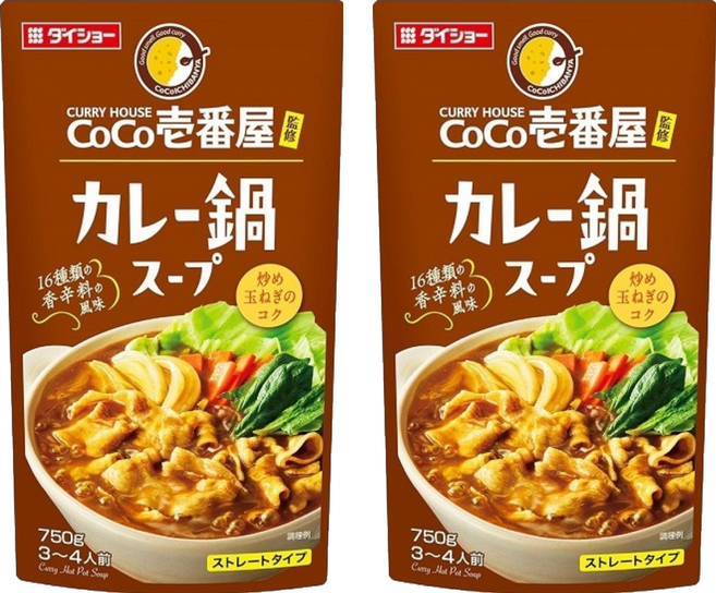 DAISHO 大逸昌 Coco壹番屋 咖喱火鍋高湯, 750g, 2包