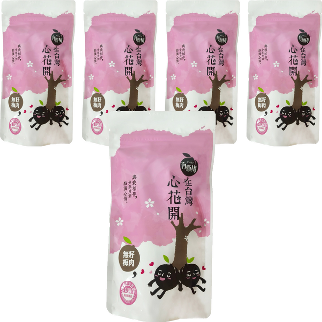 Plums 有顆梅 無籽梅肉, 5個, 55g