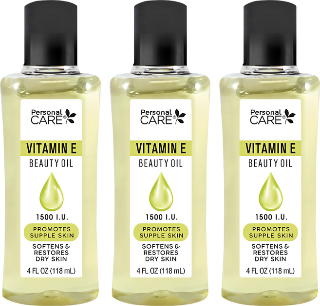 美國 Personal CARE 維他命E護膚油, 118ml, 3瓶