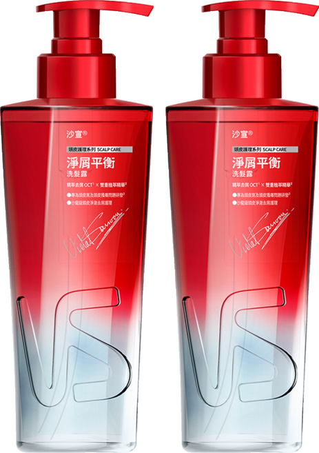 VS 沙宣 台灣公司貨 淨屑平衡洗髮露, 500g, 2瓶