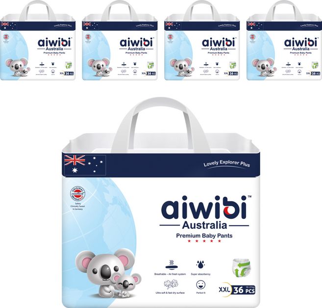 aiwibi 愛薇彼 森語棉褲型紙尿褲 16~21kg, 180片, XXL