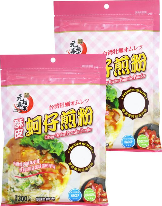 元泰碩宴 酥皮蚵仔煎粉, 300g, 2包