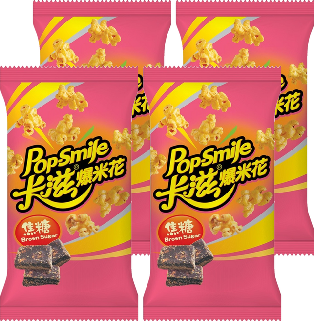 Pop-Smile 卡滋 爆米花 焦糖風味, 100g, 4個