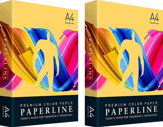 PAPERLINE 彩色影印紙 PL200 金黃色 80磅, A4, 1000張