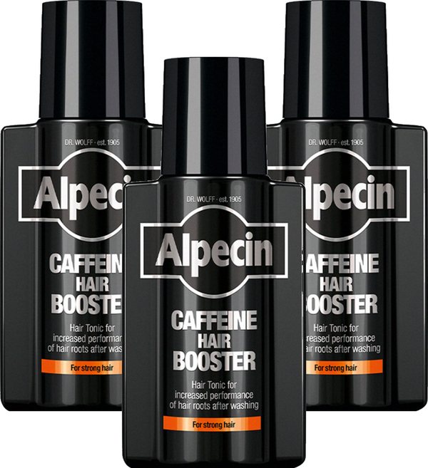 Alpecin 台灣公司貨 咖啡因髮根強健精華液, 3個, 200ml