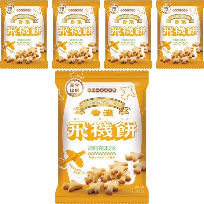 黃金比例 古早味飛機餅, 90g, 5包