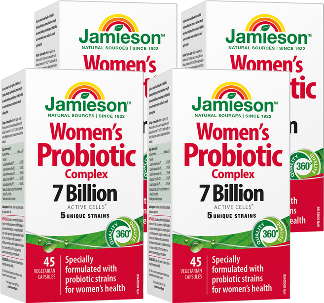 Jamieson 健美生 淨美舒女性專用益生菌膠囊, 45顆, 4盒