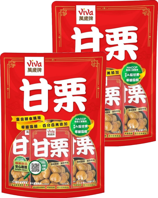 ViVa 萬歲牌 特選甘栗, 2袋, 150g