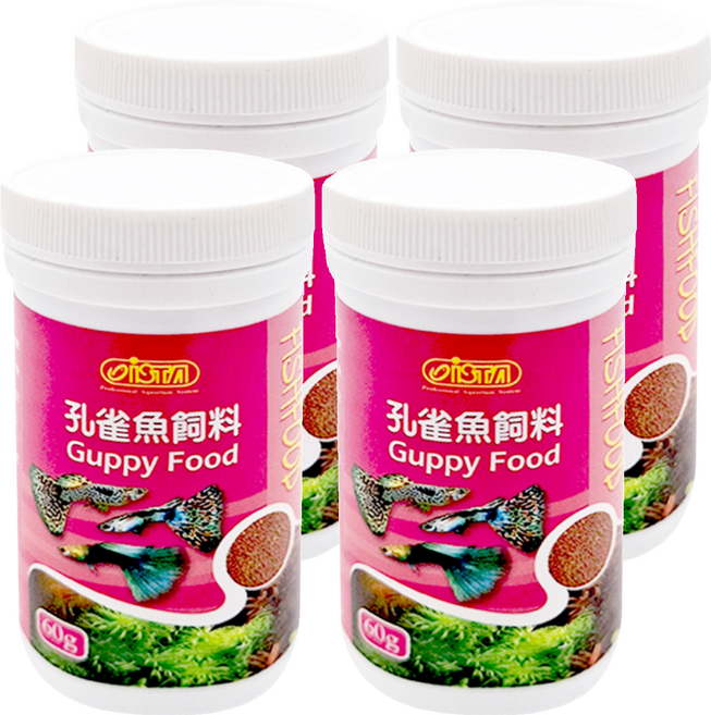 ISTA 伊士達 孔雀魚飼料, 60g, 4罐