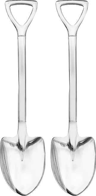 SALUS 佐藤金屬 工業風鏟子 湯匙 M(145mm), 2支, Silver
