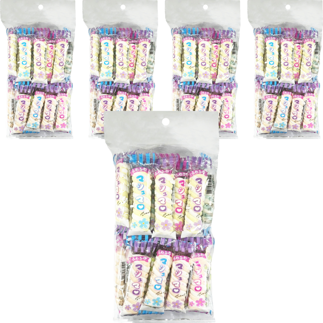 Sucere 彩色轉轉棉花糖, 5個, 225g