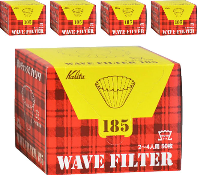 Kalita 波浪濾紙 KWF-185 110 x 110 x 80 mm, 50張, 5盒