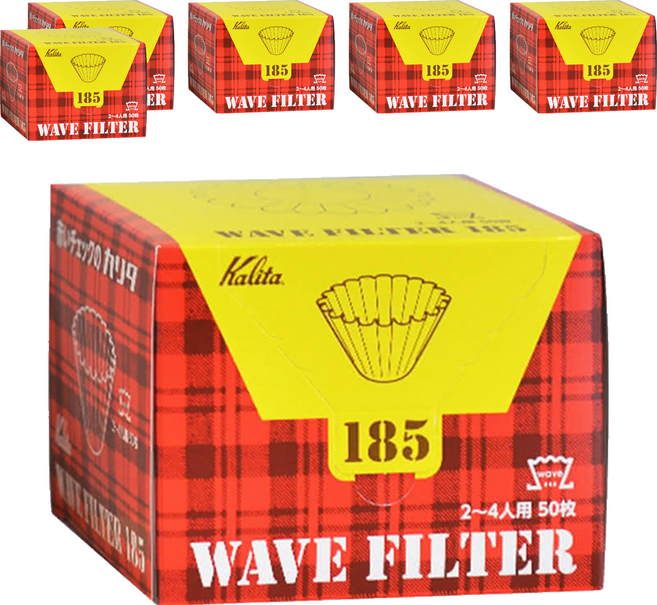 Kalita 波浪濾紙 KWF-185 110 x 110 x 80 mm, 50張, 6盒