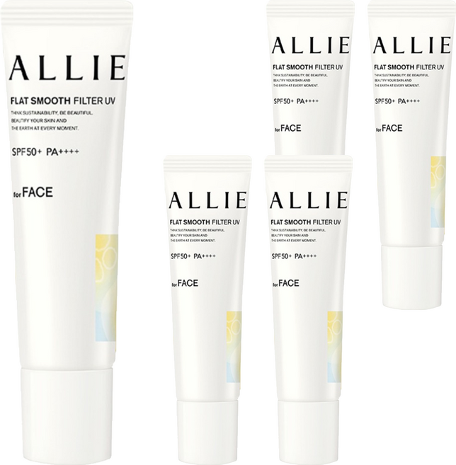 Kanebo 佳麗寶 ALLIE 台灣公司貨 持采濾鏡修妍UV防曬乳 SPF50+ PA++++, 30g, 5條