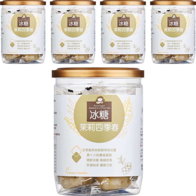 蜜思朵 冰糖茉莉四季春, 17g, 12入, 5罐