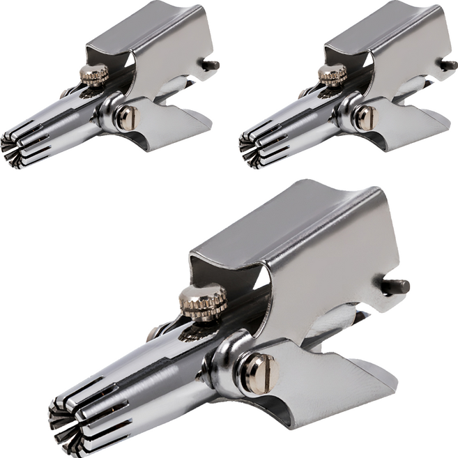 不鏽鋼鼻毛剪 90 x 60 x 20 70g, 銀色, 3支