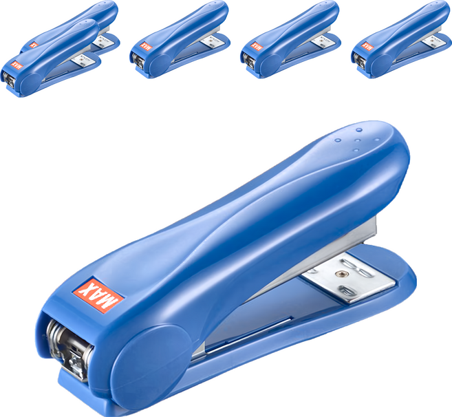 MAX 美克司 新型釘書機 HD-50R, 藍色, 6個