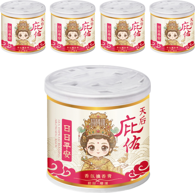 QUNDO 康朵 天后庇佑香氛擴香膏, 120g, 5瓶, 花香