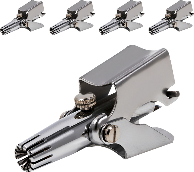 不鏽鋼鼻毛剪 90 x 60 x 20 70g, 銀色, 5支