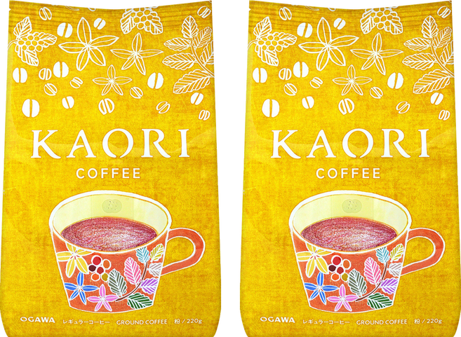 OGAWA 小川珈琲 KAORI咖啡粉, 220g, 1入, 2個