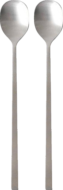 Nicotto Here 長湯匙 銀色, 銀, 2個