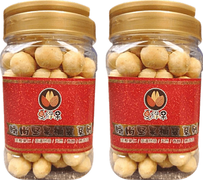 夏綠果 大顆夏威夷豆, 2個, 400g