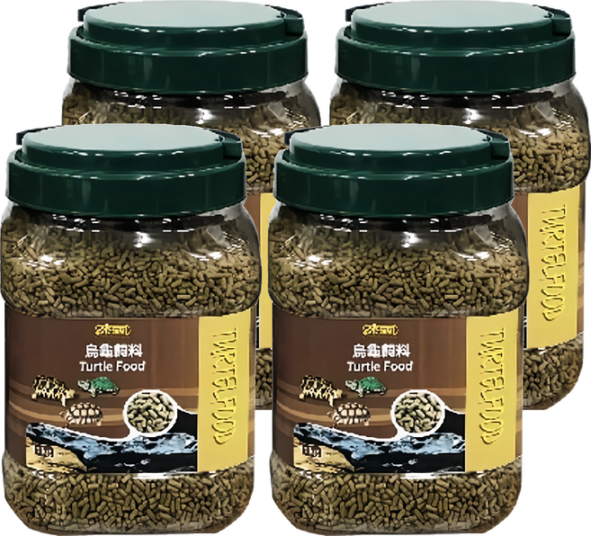 ISTA 伊士達 烏龜飼料 巴西龜 長尾龜 陸龜 I-329, 1000g, 4罐