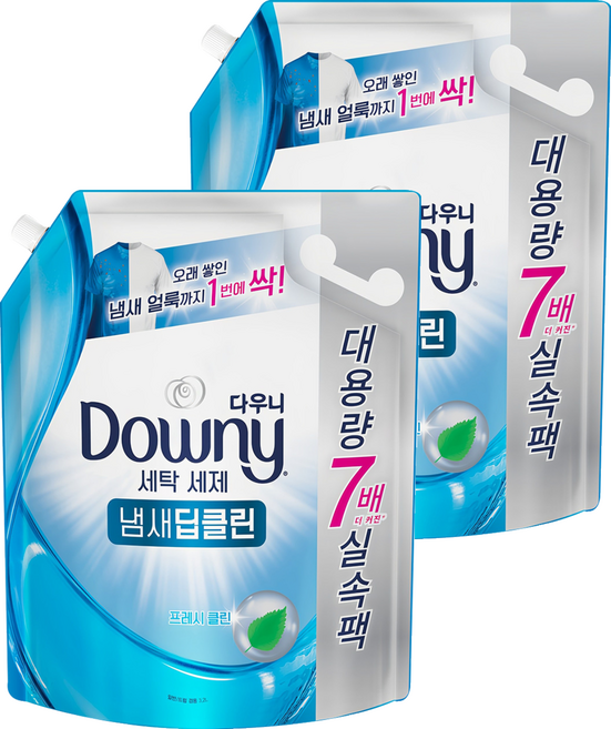 Downy 深層去味清新潔淨洗衣精 補充包, 3.2L, 2包