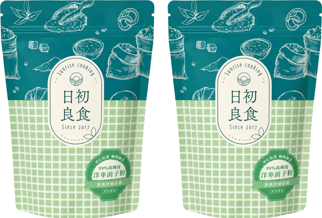 SUNRISE COOKING 日初良食 洋車前子粉, 200g, 2個