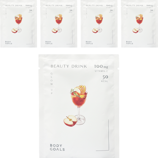 BODY GOALS 維C輕媄亮妍飲 蘋香紅茶, 24g, 5個
