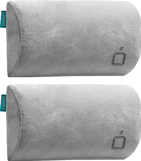 ANOMEO 半圓柱頸托枕 高密度記憶棉, 灰色, 2個