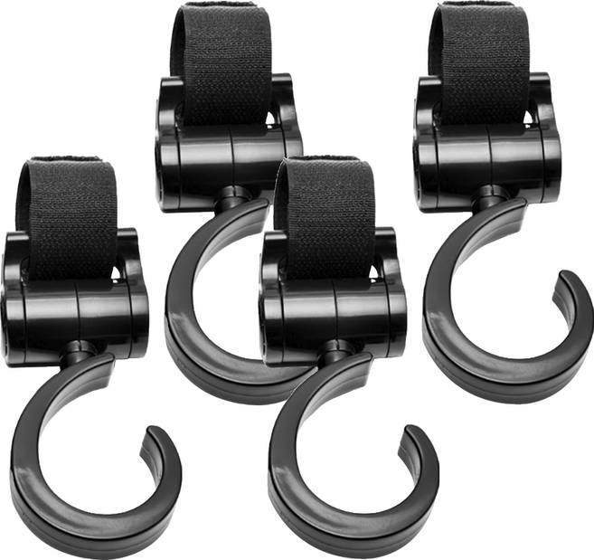 AIR BOSS 多功能嬰兒車掛鉤 2入, 黑色, 2組