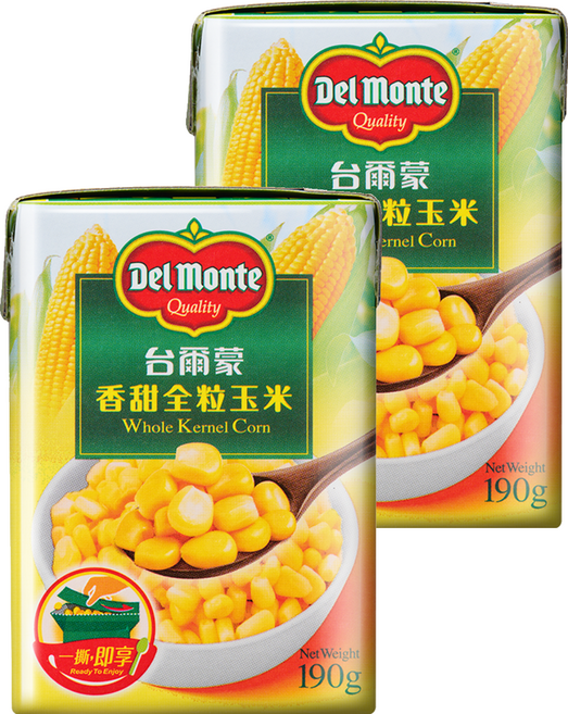 Del Monte 香甜全粒玉米, 190g, 2個