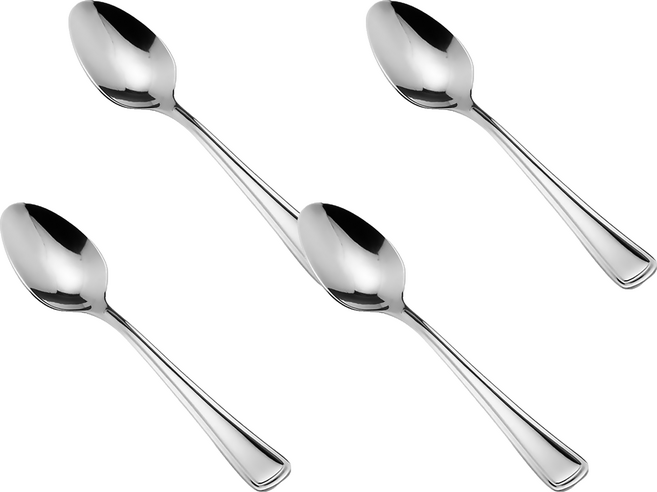 Chieh Pao 潔豹 咖啡匙 304不銹鋼, 銀色, 4支