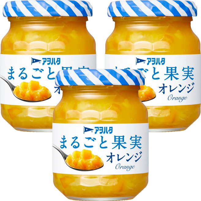 Aohata 柑橘果醬 無蔗糖, 125g, 3罐