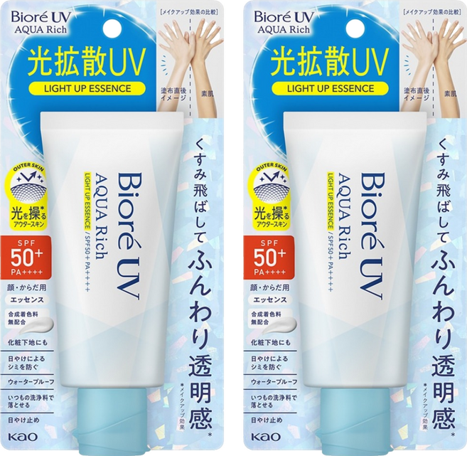 Biore 蜜妮 含水防曬幻光水凝乳 SPF50+ PA++++, 70g, 2件