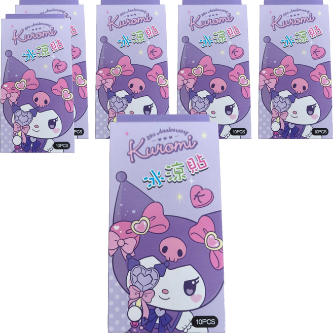 Sanrio 三麗鷗 冰涼貼 酷洛米 帕洽狗兩種款式隨機出貨, 10片, 6盒