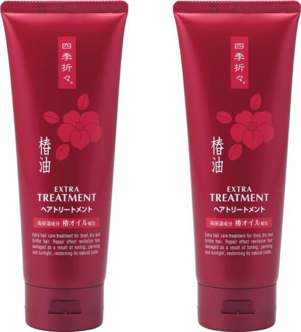 KUMANO 熊野油脂 四季椿油EX深層修護護髮乳, 230g, 2個