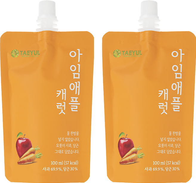 IMAPPLE 貝兒 NFC 蘋果紅蘿蔔汁, 2包, 100ml