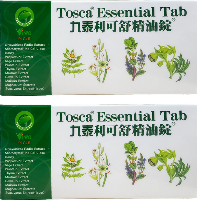 Viva Pharmaceutical 九泰 利可舒精油錠, 2個, 40顆