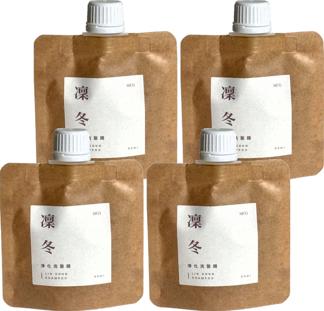 MCG 米璽聚 大地根迭系列 凜冬淨化洗髮精, 4個, 60ml