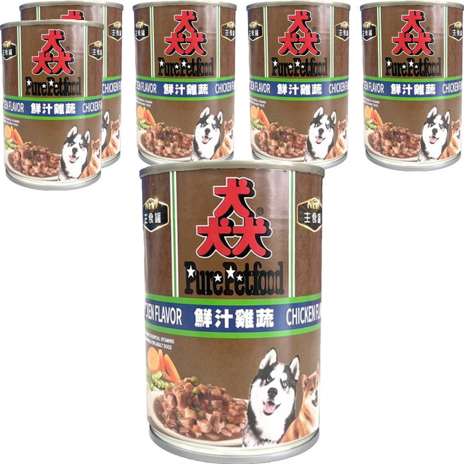 PRO PURE 猋 成犬罐頭, 400g, 6罐, 鮮汁雞蔬